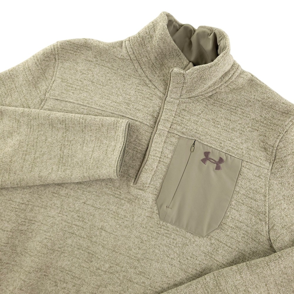 Under Armour Specialist Henley Youth XL Men M Fleece 1/4 Zip Long Sleeve Pocket
